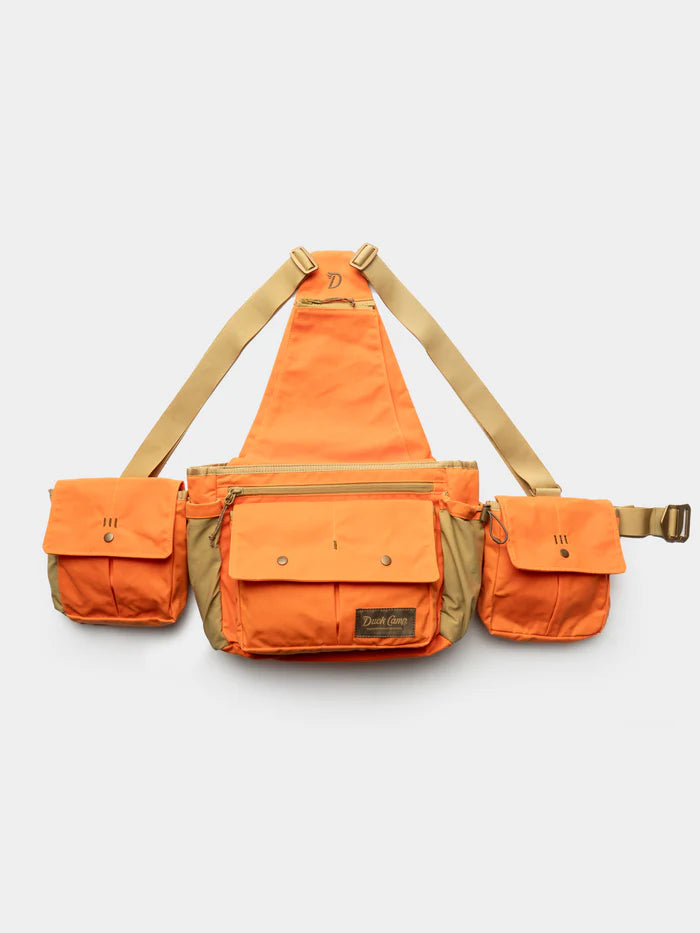 Canvas Upland Strap Vest- Blaze/Wheat